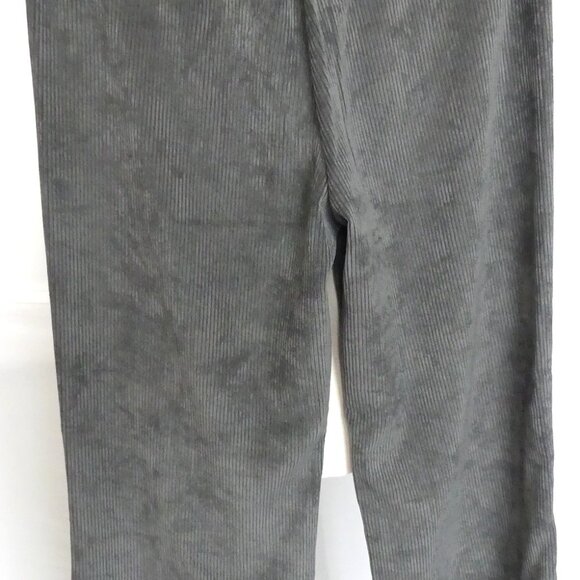MAC Jeans Chiara Fluid Corduroy Pull On Trouser Pants Gray USA Size 10 EU 40 - Picture 4 of 9